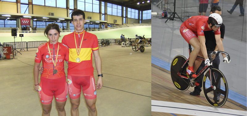 Los ciclistas Juan Peralta, Sergio Aliaga y Ainara El Busto, "directos" a las Copas del Mundo